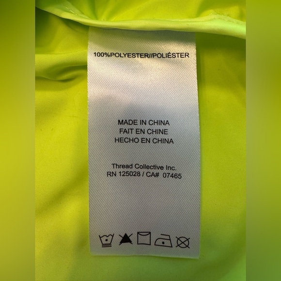 Psycho Bunny Men's Lowick Sport Jacket Neon Lemon Size 3XL - Picture 8 of 8